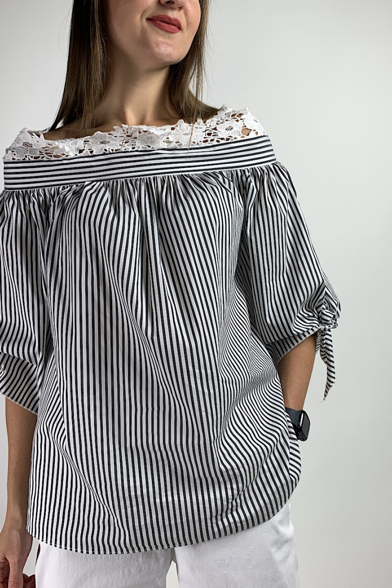 Хлопковая рубашка в полоску итальянского бренда Imperial