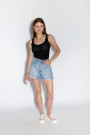 Голубые джинсовые шорты с карманами  Joleen