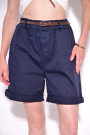 Темно-синие хлопковые шорты итальянского бренда Dixie