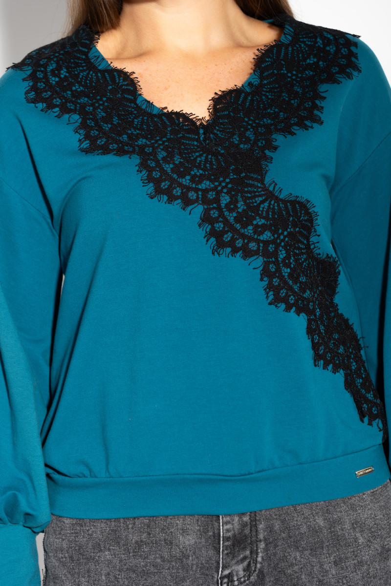 Кофта бирюзового цвета итальянского бренда Rinascimento