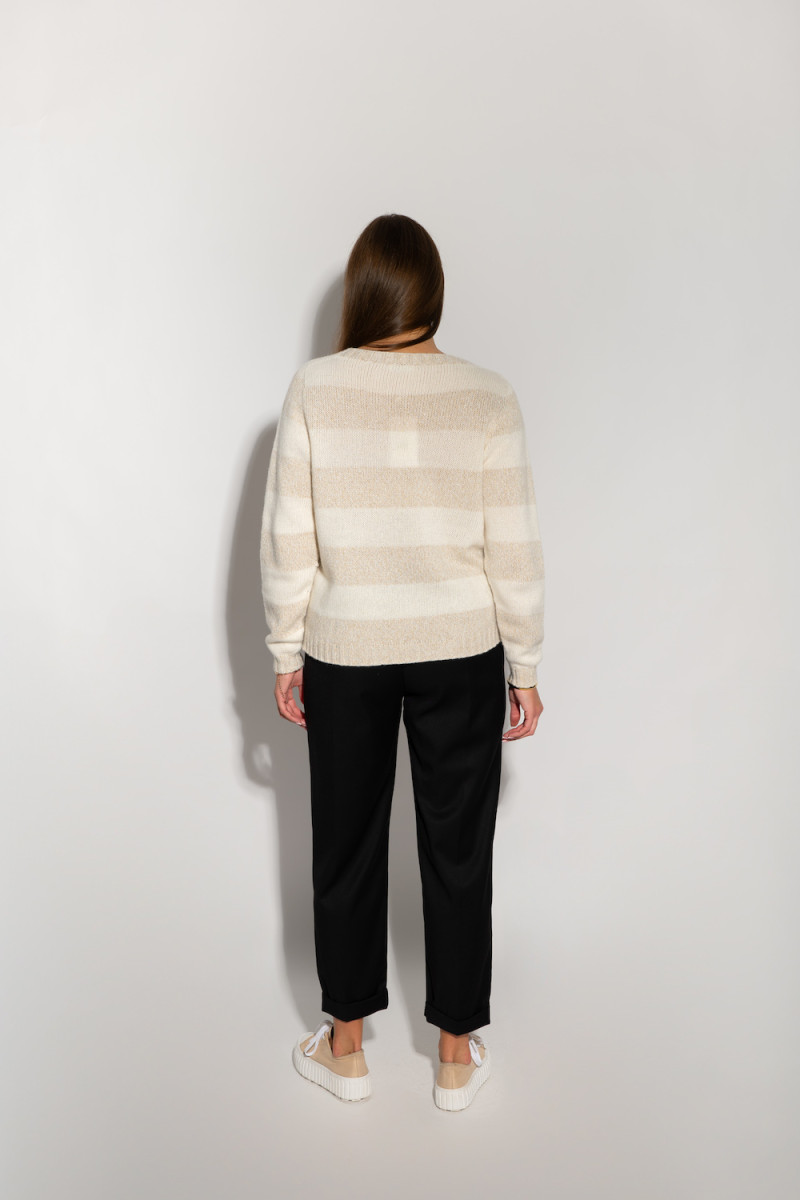 Свитер в полоску с кашемиром и шерстью итальянского бренда Motel