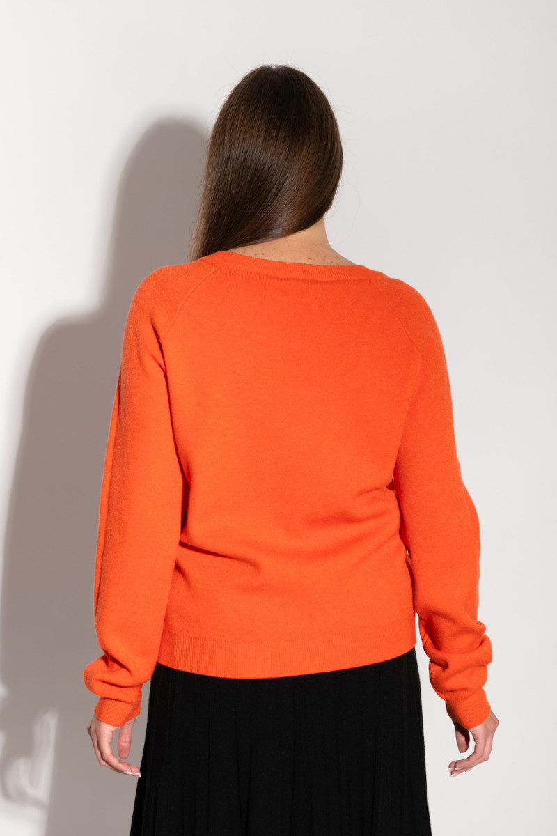 Оранжевый джемпер с вискозы итальянского бренда No-Na