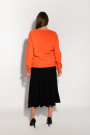 Оранжевый джемпер с вискозы итальянского бренда No-Na