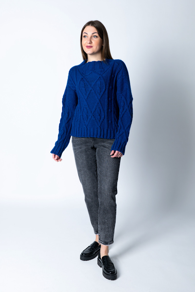 Джемпер цвета электрик итальянского бренда  Dixie