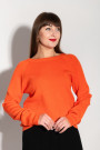 Оранжевый джемпер с вискозы итальянского бренда No-Na