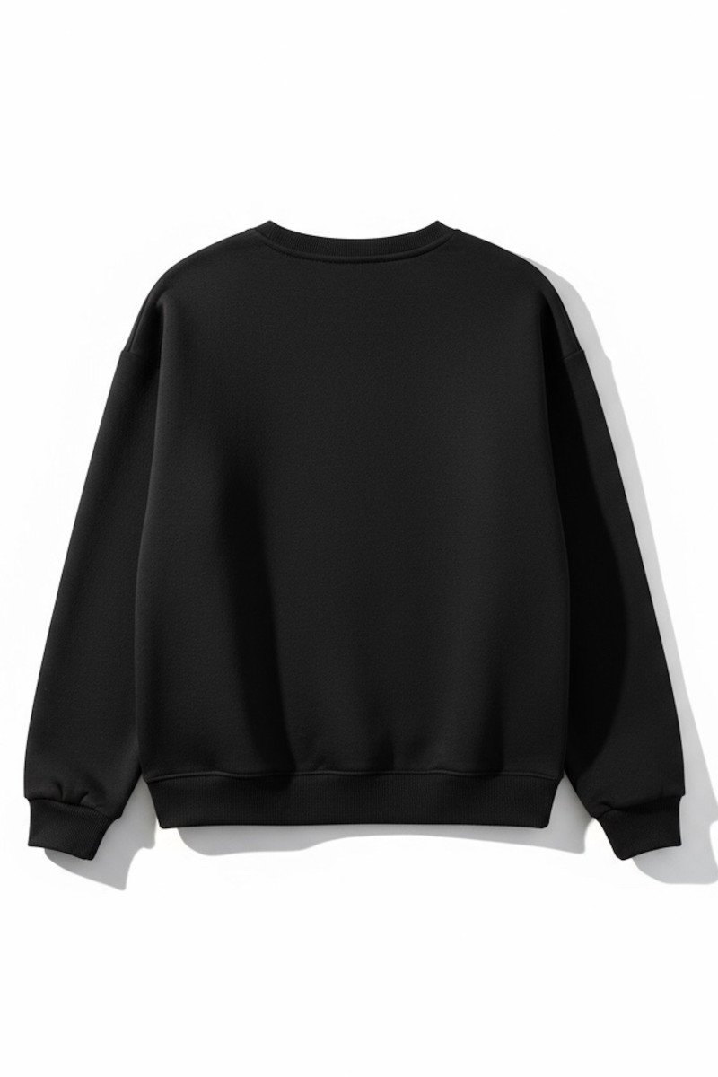 Чёрный свитшот на флисе с надписью Париж итальянского бренда Dixie