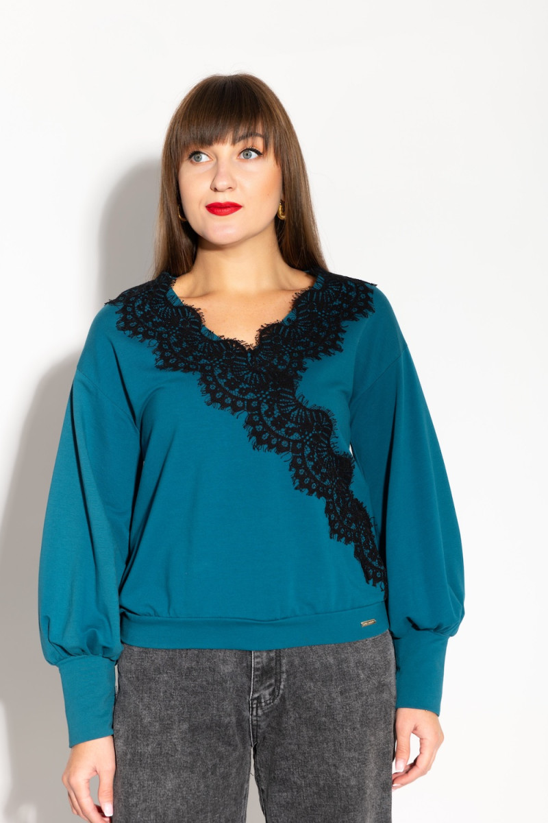 Кофта бирюзового цвета итальянского бренда Rinascimento