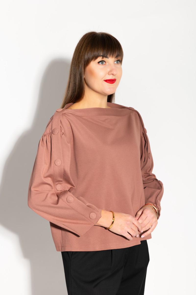 Свитшот с вискозы цвет античная роза итальянского бренда Imperial