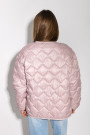 Стёганая розовая куртка с карманами итальянского бренда Motel