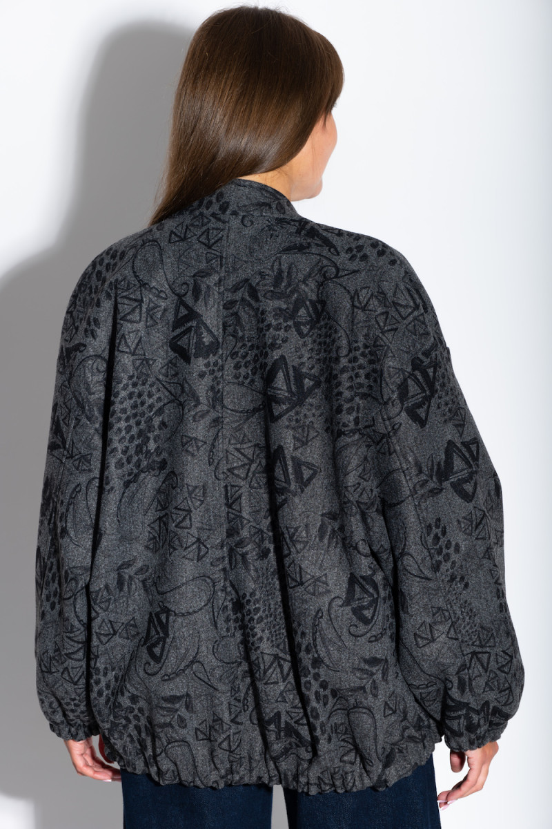 Серый бомбер с карманами итальянского бренда Motel