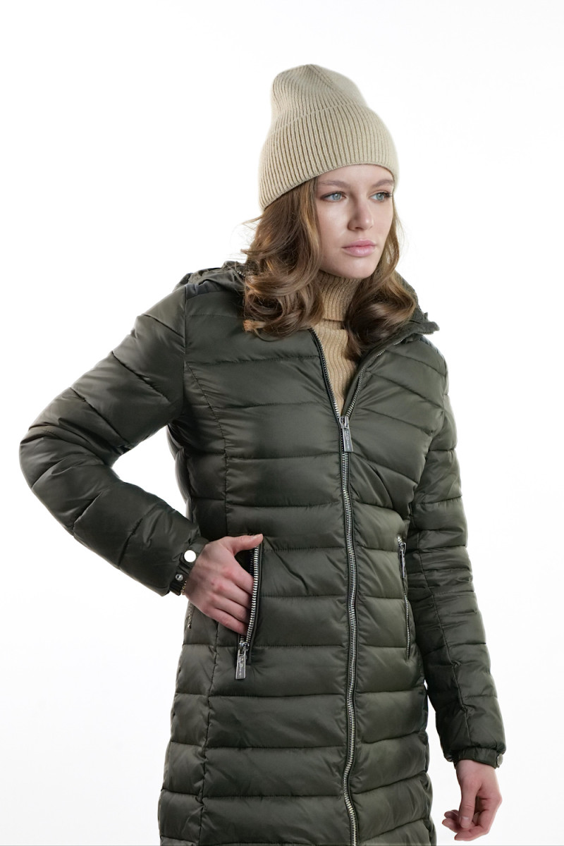 Тепла зелена куртка італійського бренду Rinascimento