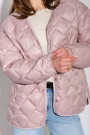 Стёганая розовая куртка с карманами итальянского бренда Motel