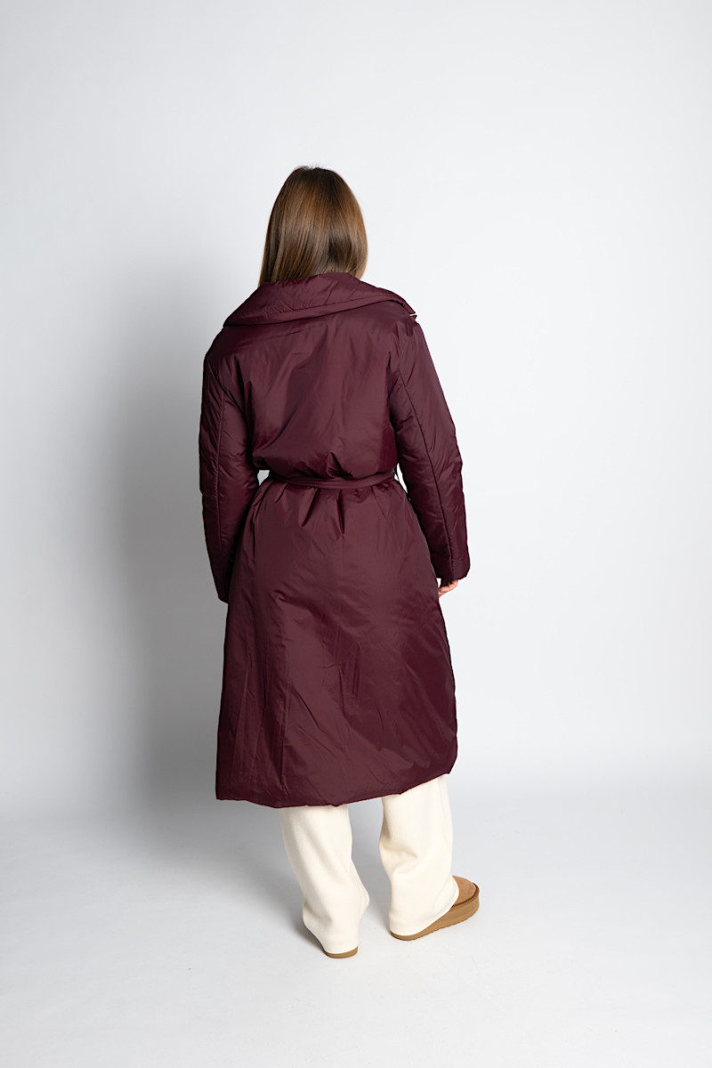 Длинное пальто с карманами на запах от итальянского бренда Imperial