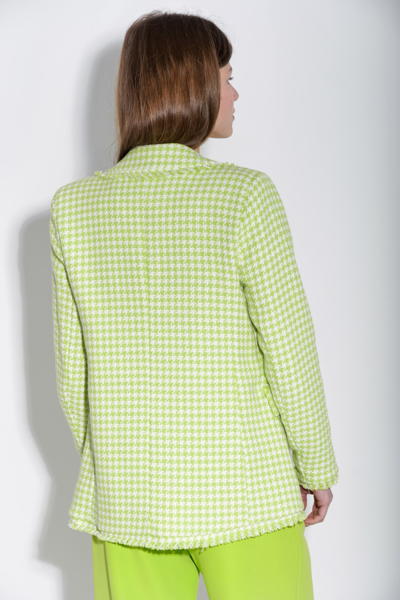 Зелёный пиджак гусиная лапка итальянского бренда Joleen