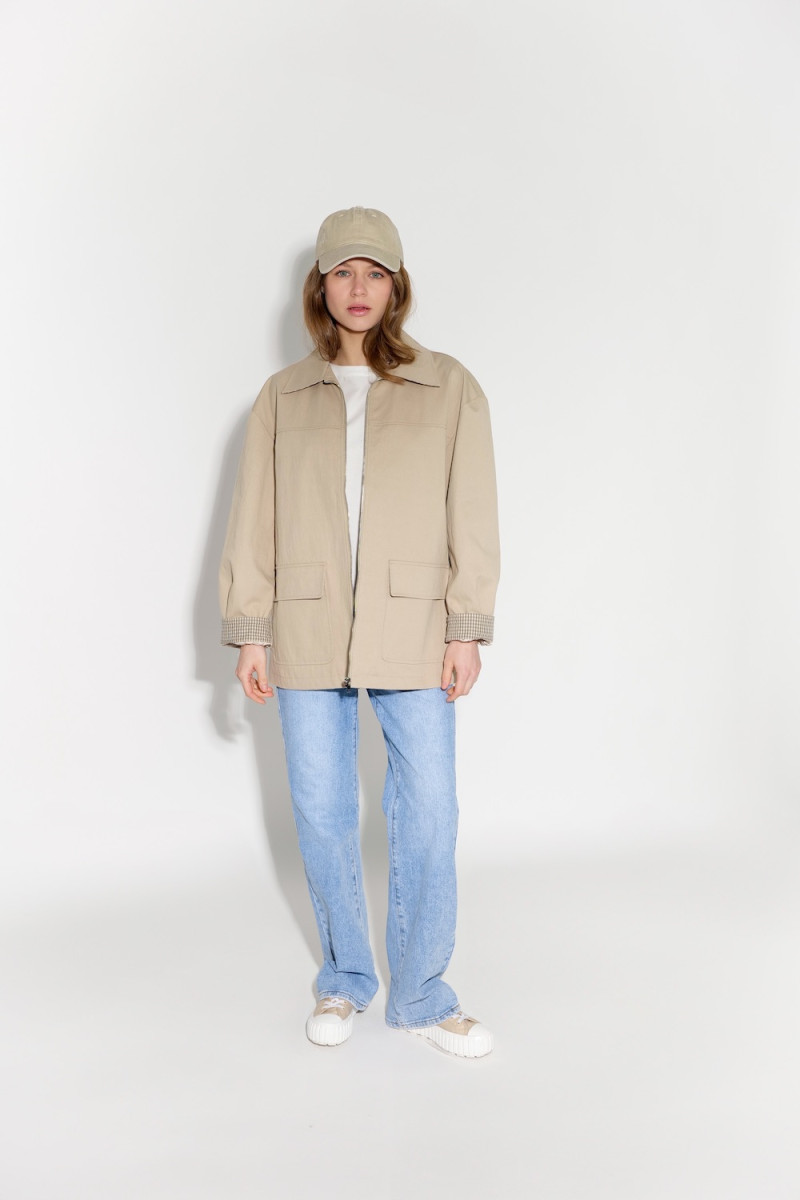 Хлопковая куртка пиджак бежевого цвет итальянского бренда Dixie