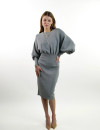 Сіра трикотажна сукня міді італійського бренду Joleen