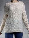 Теплый свитер молочного цвета, итальянского бренда No-Na