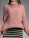 Нежно розовый шерстяной свитер Motel