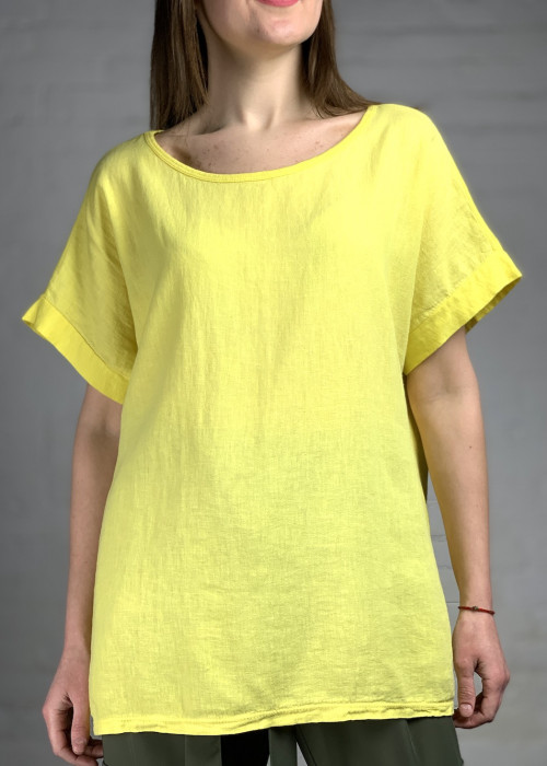 Ярко жёлтая футболка/блуза итальянского бренда Motel