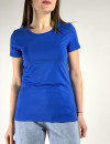 Синя базова бавовняна футболка італійського бренду J-Clair