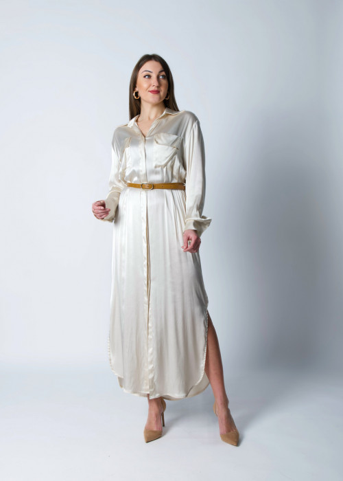 Вискозное летнее платье (атлас) итальянского бренда No-Na