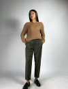 Зелені віскозні брюки з кишенями італійського бренду Joleen