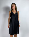 Чорна віскозна сукня з мереживом італійського бренду Motel