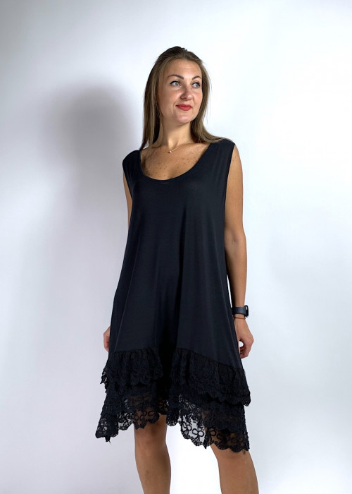 Віскозна сукня в більєвому стилі з мереживом італійського бренду No-Na