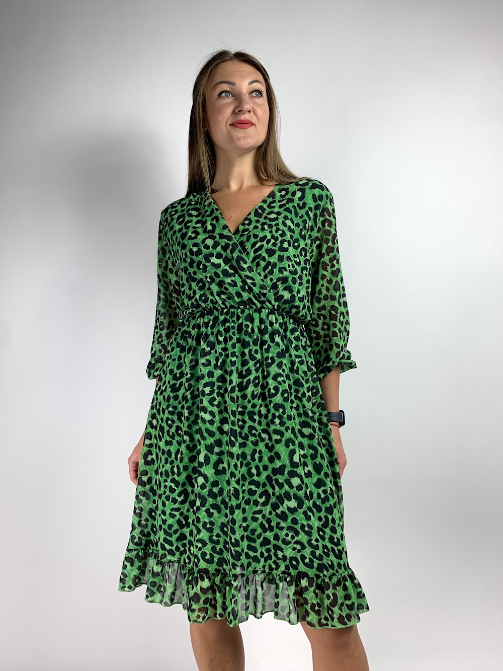 Принтована леопардова сукня італійського бренду Joleen