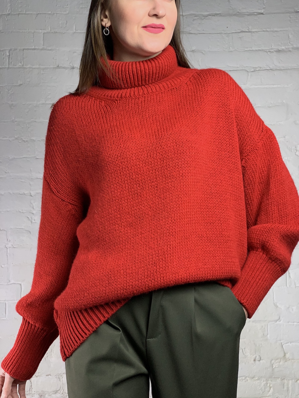 Ярко красный свитер Joleen