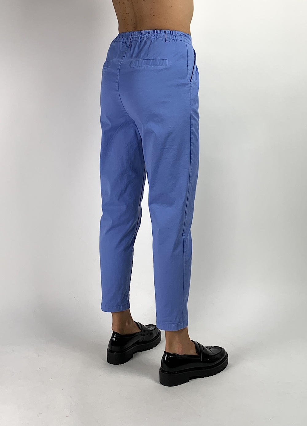 Блакитні бавовняні брюки італійського бренду Dixie