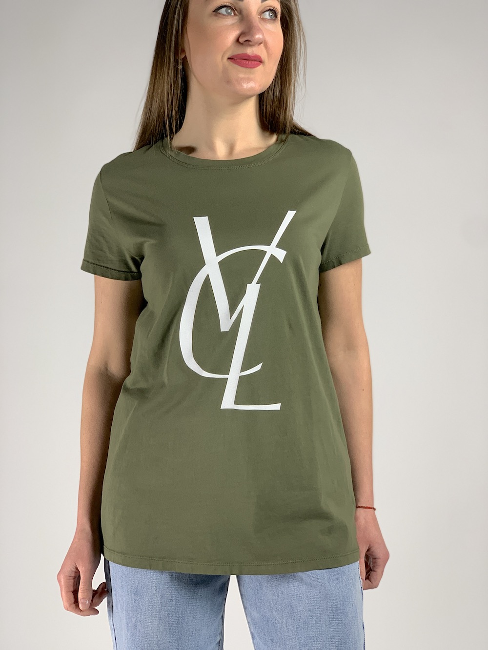 Зелена бавовняна футболка італійського бренду Vicolo