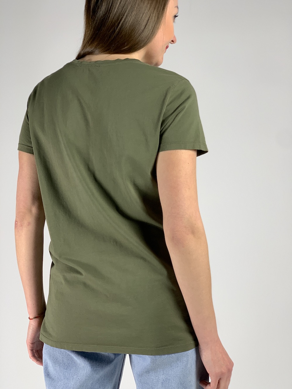 Зелена бавовняна футболка італійського бренду Vicolo
