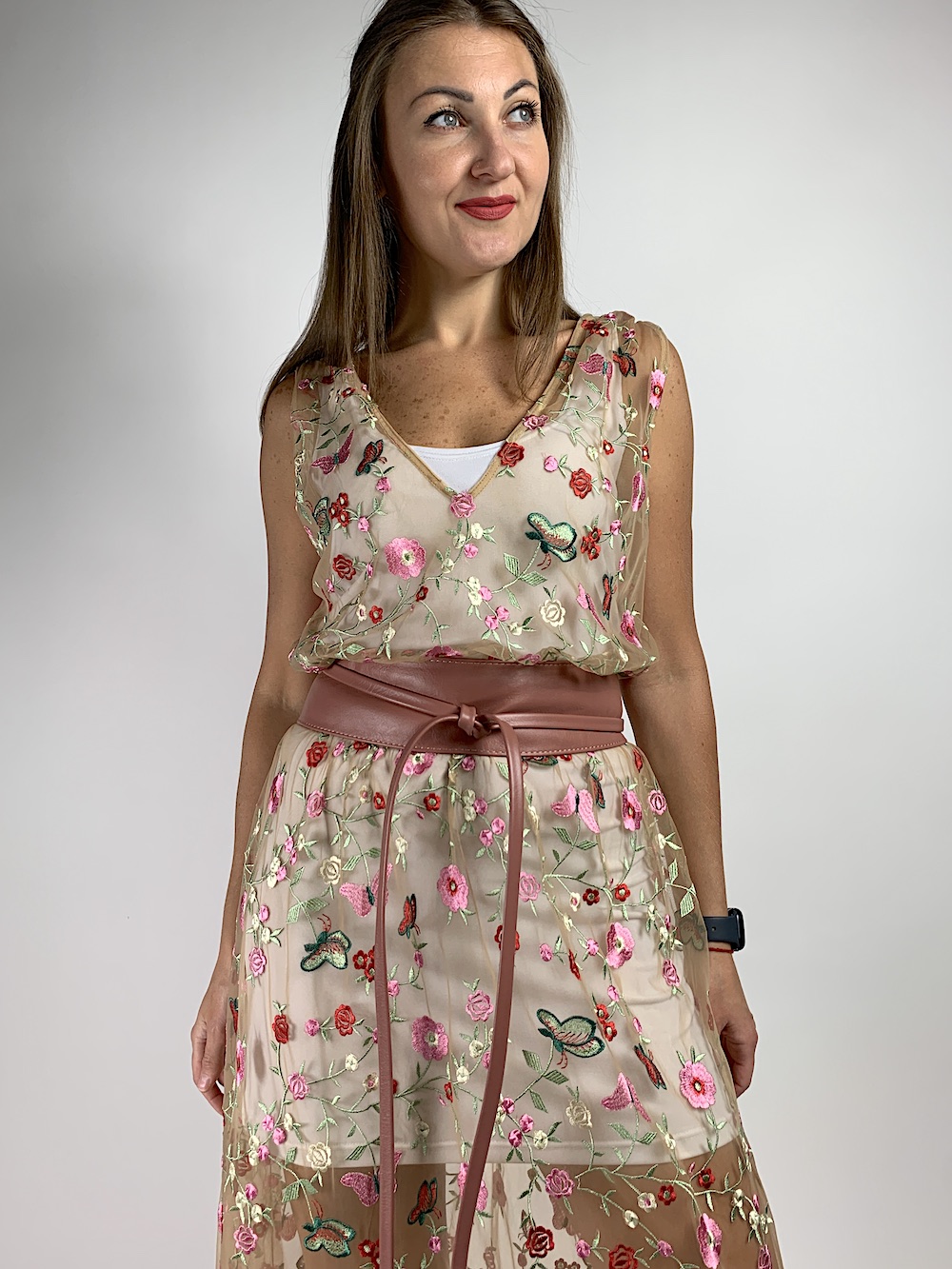 Прозора сукня міді з квіточками італійського бренду  Imperial