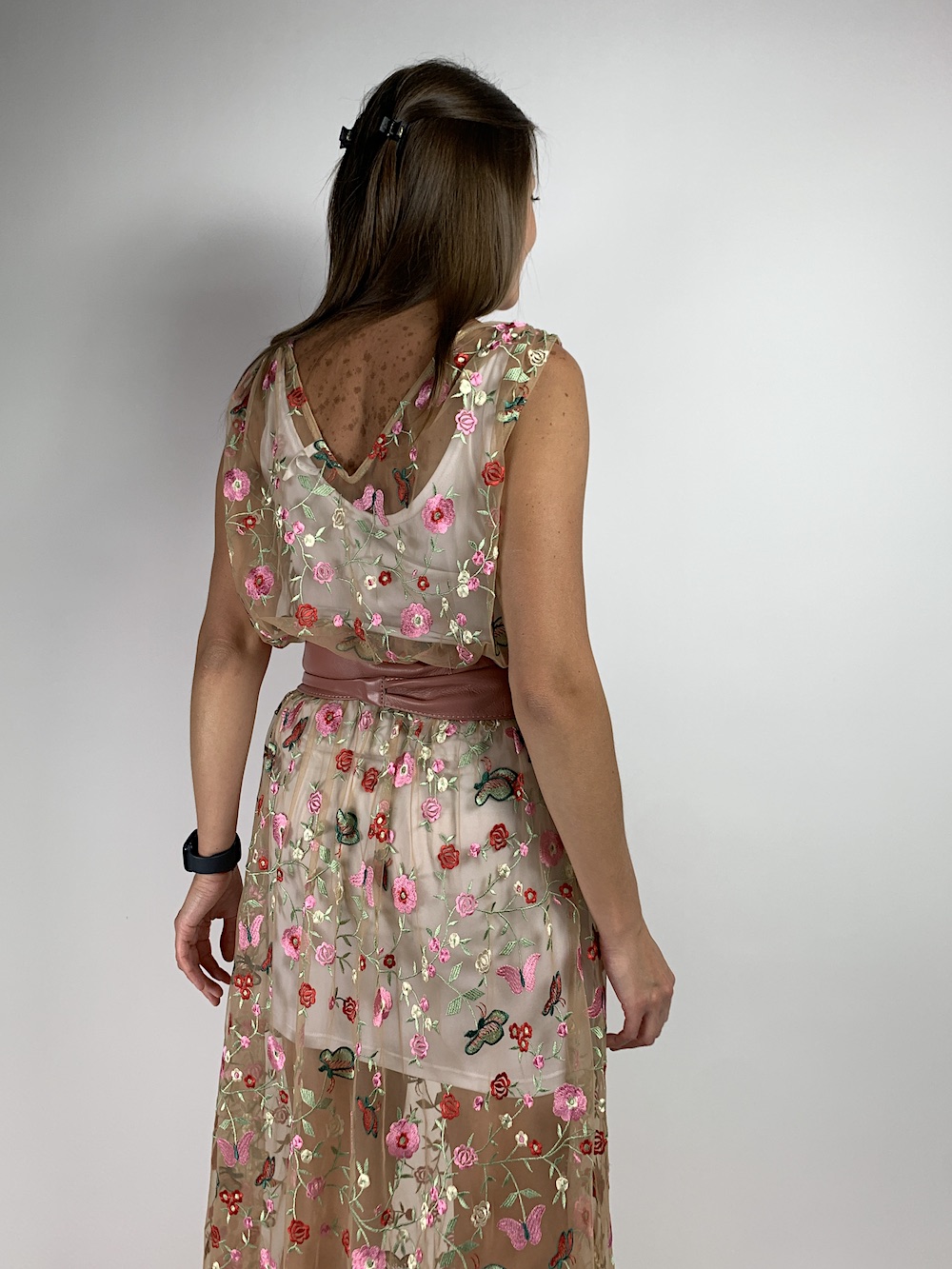 Прозора сукня міді з квіточками італійського бренду  Imperial
