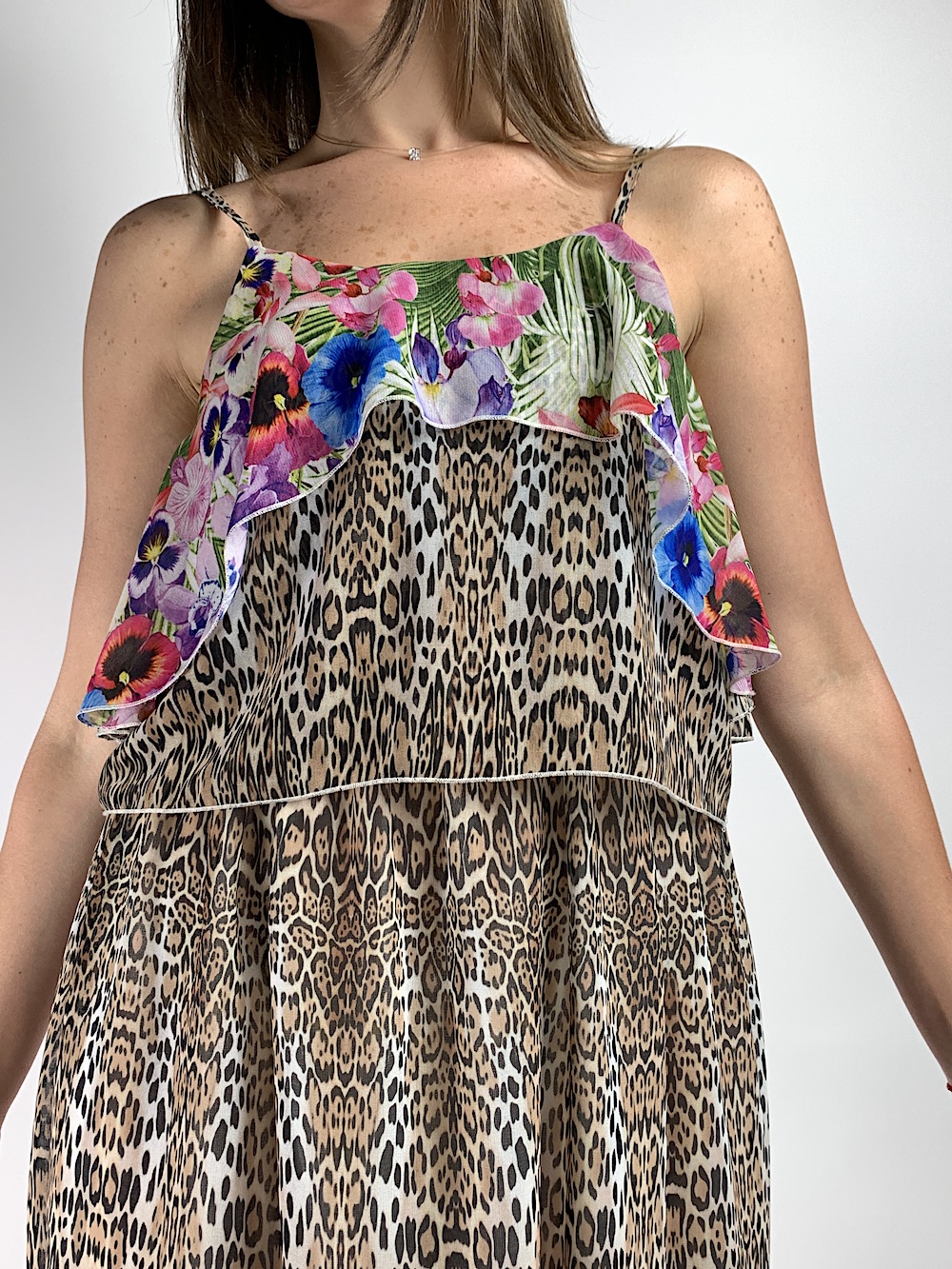 Довга леопардова сукня італійського бренду Rinascimento