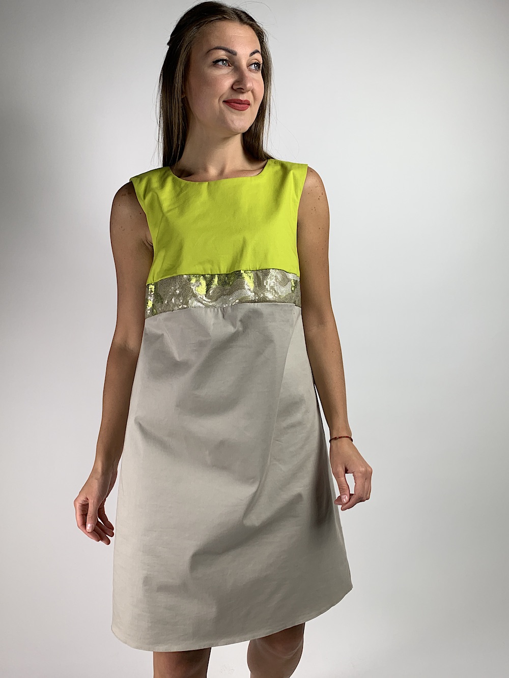 Коротка літня бавовняна сукня італійського бренду Rinascimento