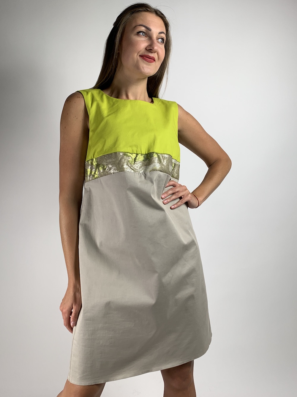Коротка літня бавовняна сукня італійського бренду Rinascimento