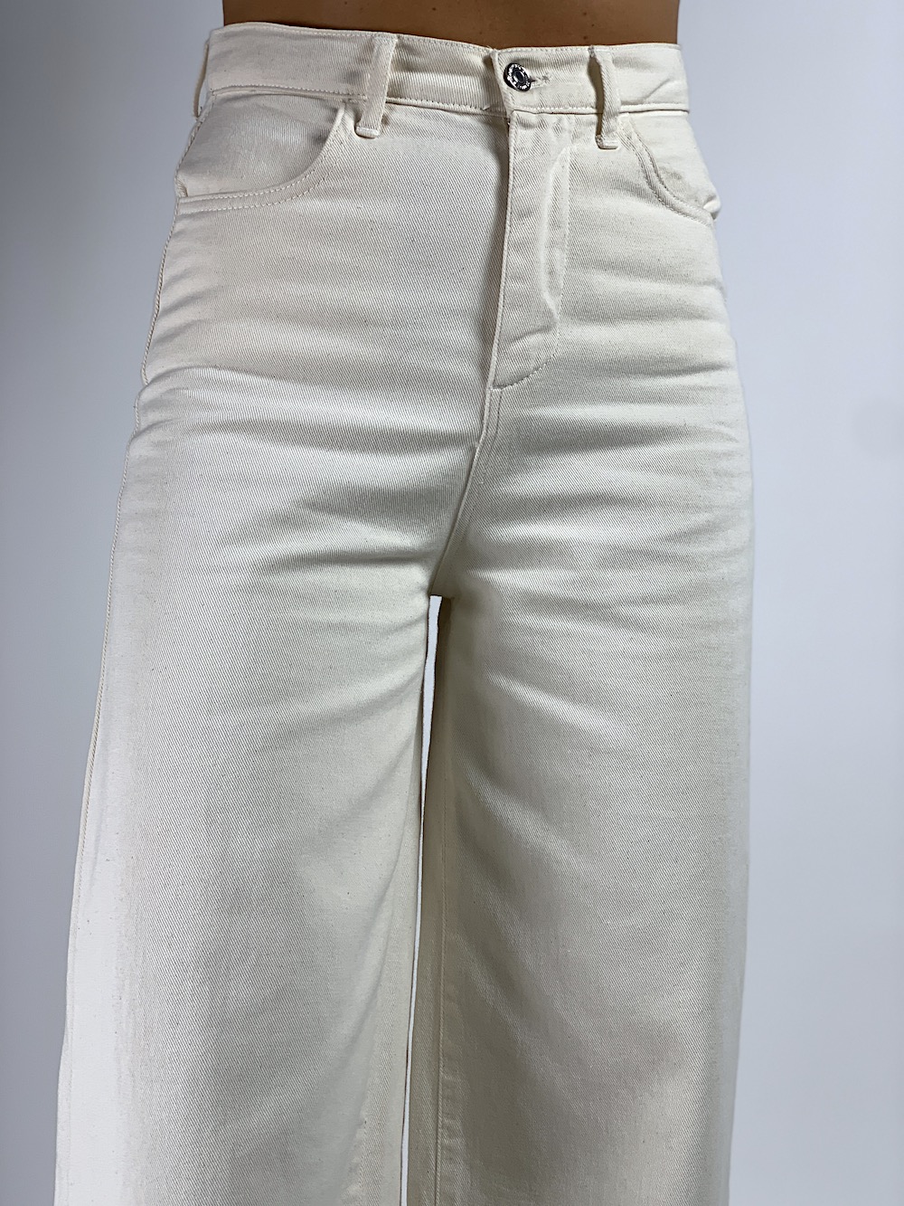Молочні джинси палаццо італійського бренду Rinascimento