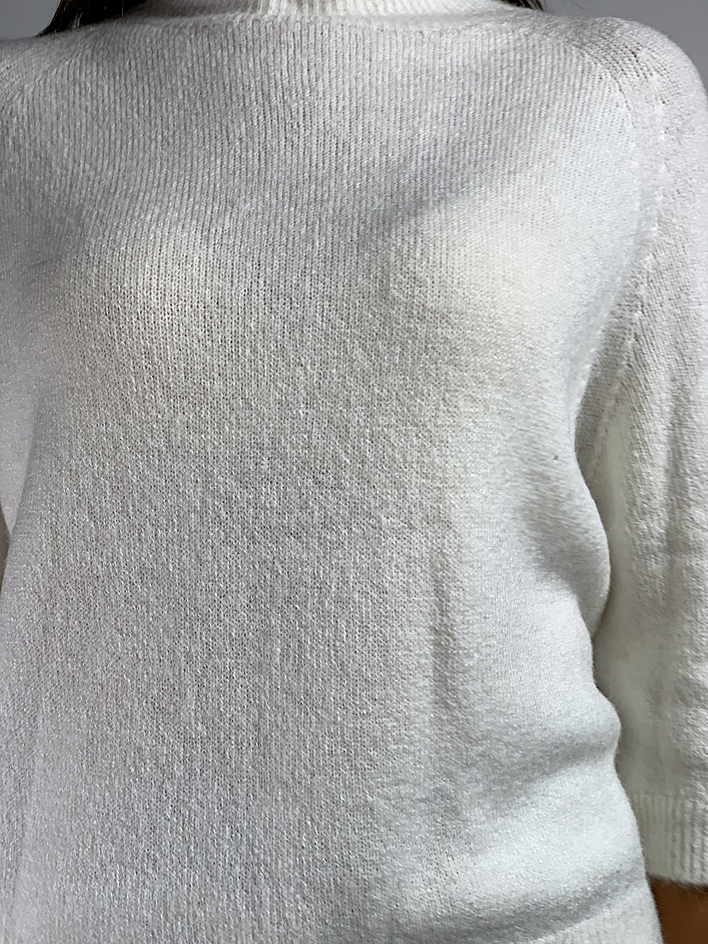 М'ягенький джемперок  білого кольору з альпакою італійського бренду No-Na